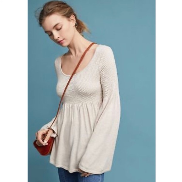 Knitted & Knotted Anthropologie bellsleeve sweater - Picture 2 of 3